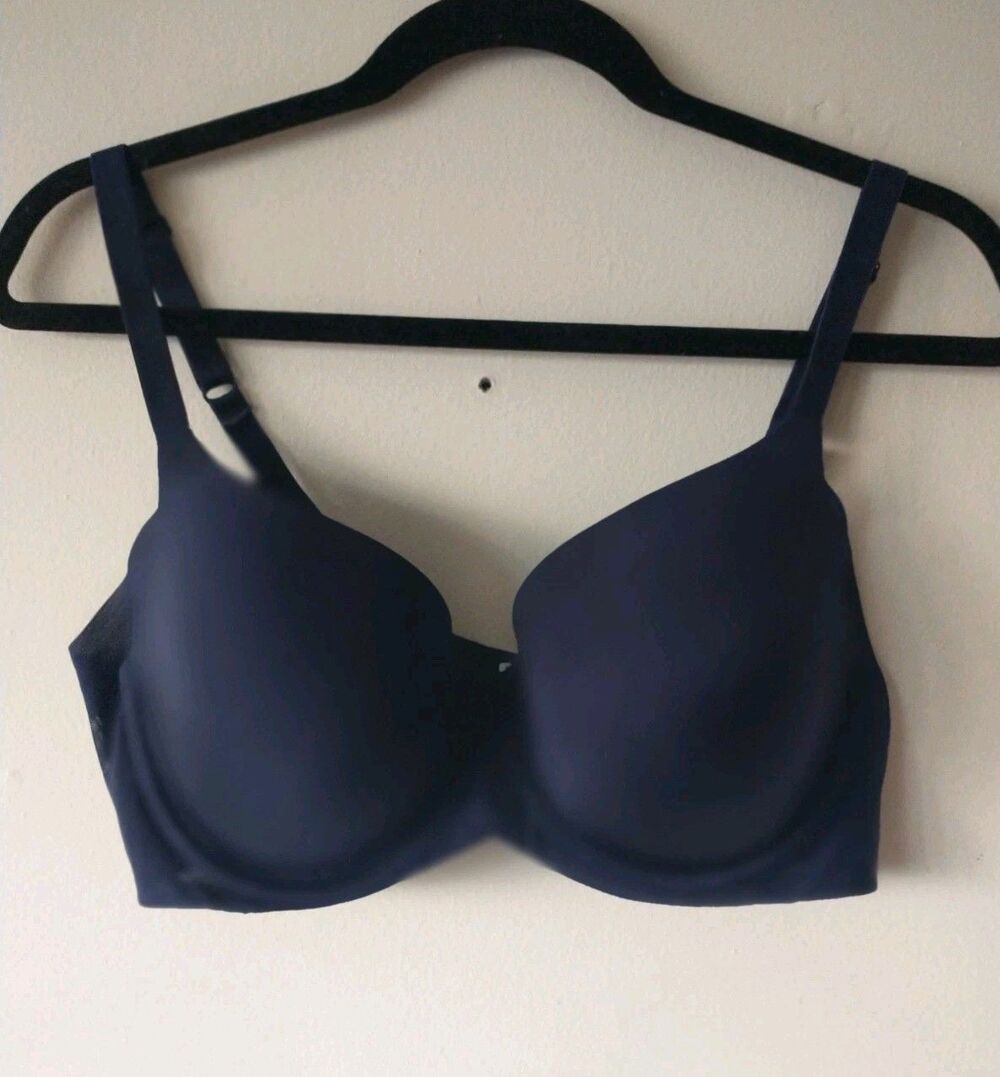 Wacoal Ultimate Side Smoother Contour Bra 38C Navy Blue Underwire 853281